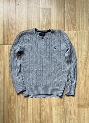 Оригинальный вязаный свитер polo ralph lauren