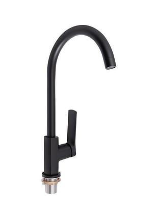 Смеситель для кухни qtap slavonice qtsla9042103ub black matt