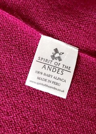 Элегантный кардиган spirit of the andes из 100% беби альпака перу7 фото