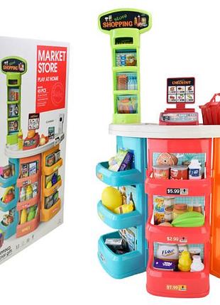 Игровая площадка супермаркет, игровой супермаркет с продуктами и сканер