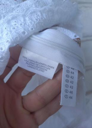 Распродажа!  блузка 100% льон з вишивкою рішельє2 фото