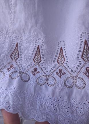 Распродажа!  блузка 100% льон з вишивкою рішельє5 фото