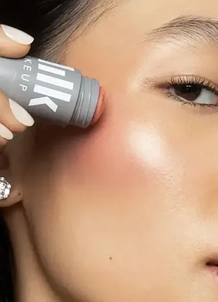 Milk makeup mini lip + cheek werk универсальный мини-средство кремовые румяна+помада kiko mac