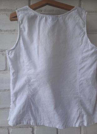 Распродажа!  блузка 100% льон з вишивкою рішельє6 фото