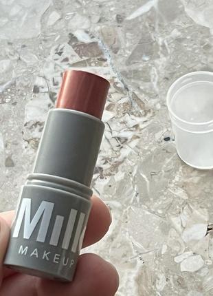Milk makeup mini lip + cheek werk универсальный мини-средство кремовые румяна+помада kiko mac
