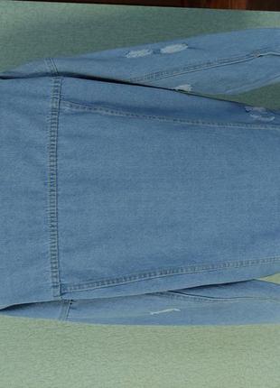 Джинсовка пиджак легкая куртка джинсовая8 фото