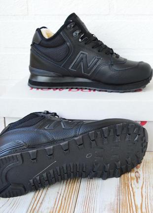 Натуральные кожаные кроссовки бренда New Balance No Show Liner Κάλτσες 3 ζευγάρια, мужские черные кроссы, утепленные мехом зимние