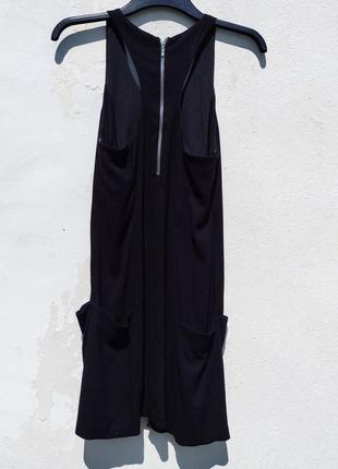 Чорне плаття майка zara з великими кишенями5 фото