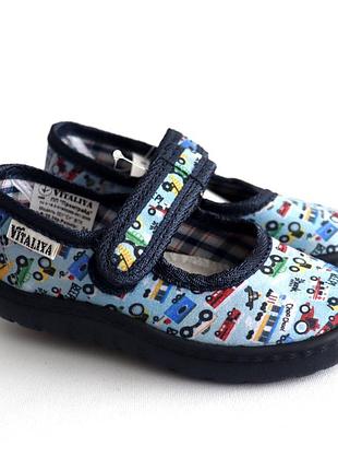Капці в садок на хлопчика текстильне взуття vitaliya віталія україна, розмір 24, 15.5