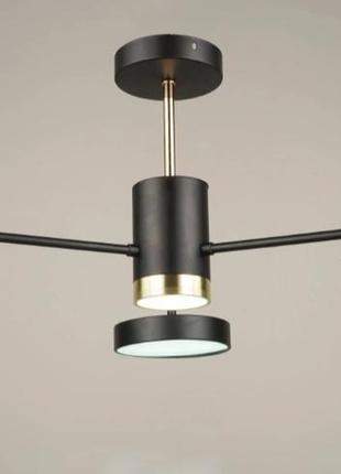 Люстра потолочная светодиодная sirius b n4192/3 bk+fgd