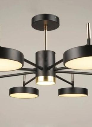 Люстра потолочная светодиодная sirius b n4192/8 bk+fgd