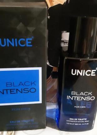 Мужская туалетная вода unice black intenso и black rivalo, 100 мл