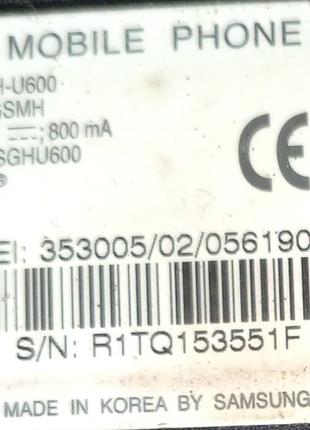 Мобильный телефон samsung sgh-u600 на запчасти.