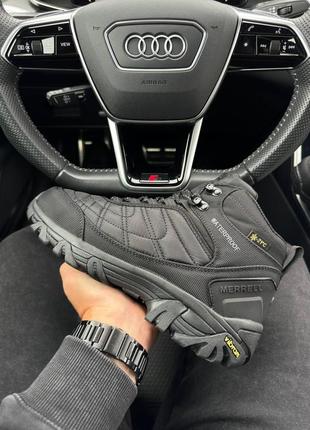 Зимові чоловічі кросівки merrell rogue black fur (хутро) 41-43-44