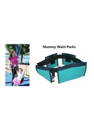 Багатофункціональний пояс для мам з кишенями waist diaper bag (сумка для мамочок вейст діапер біг)