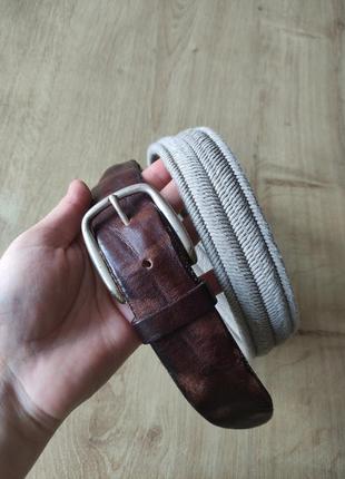 Фірмовий чоловічий тканинний ремінь-гумка anderson, made in italy,р.95 ( універсальний).