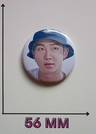 Значок на булавке 5,6 см намджун rm nam joon bts