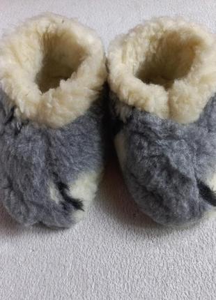 Чуні дитячі низькі з овчини , розмір 22/23 (14см по устілці)