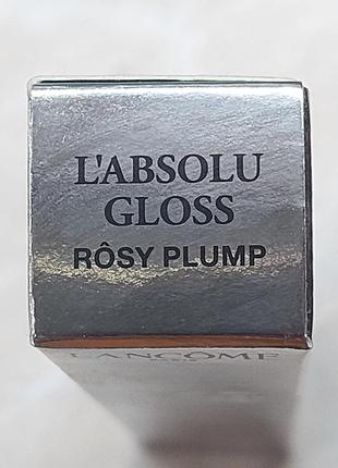 Вольюмайзер блиск для губ lancome l'absolu gloss volumizer rosy plump. об'єм 8 мл.3 фото