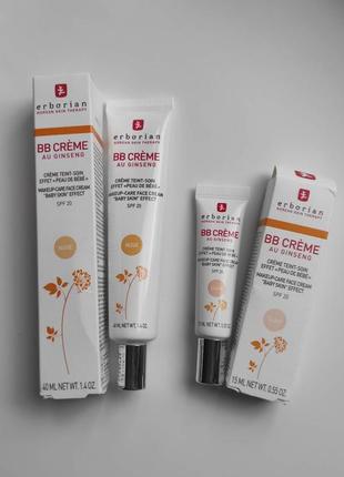 Тональний крем erborian bb cream nude / clair / baby skin effect (spf 20)6 фото