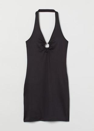 H&m черное платье мини с кольцом готик готичное альтернатива в стиле killstar hell bunny7 фото