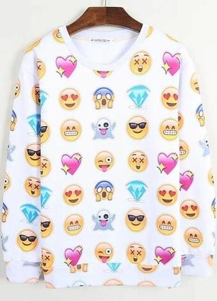 💛💛💛стильна жіноча кофта, світшот зі смайликами💛💛💛
