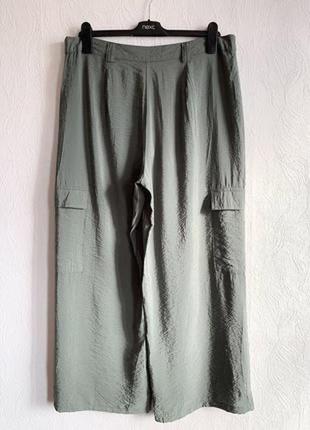 Легкі віскозні брюки карго5 фото