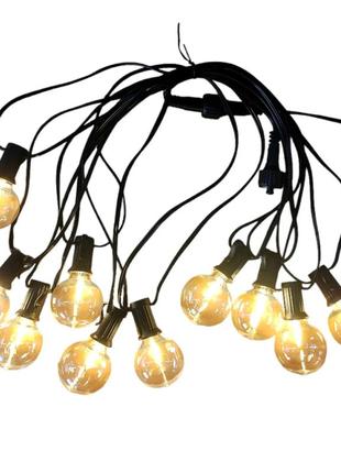 Гирлянда уличная светодиодная линейная ultralight dl belt light 10 filament 8м теплый белый свет (6835)