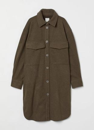 Куртка сорочка демісезонна h&m хакі