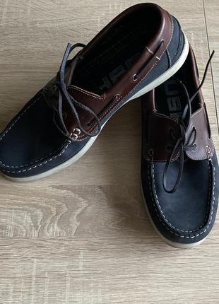 Кожаные туфли, лофер rushu, в идеале 43 размер2 фото