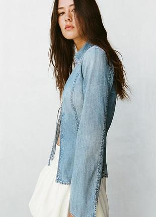 Сорочка zara денім