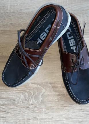 Кожаные туфли, лофер rushu, в идеале 43 размер6 фото