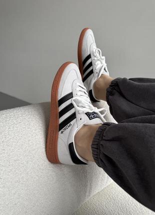 Кроссовки adidas spezial grey black gum7 фото