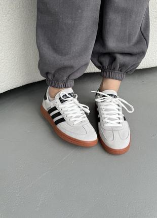 Кросівки adidas spezial grey black gum8 фото