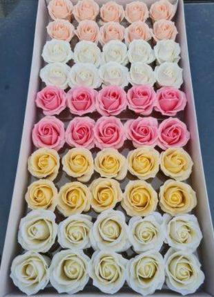 Мыльные цветы (микс № 506) мыльные стандартные розы и 4-слойные розы
