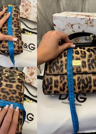 Леопардовая маленькая сумка mini dolce & gabbana7 фото