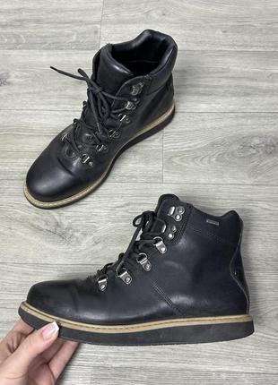 Кожаные ботинки clark’s, 39 р, gore-tex мемрана