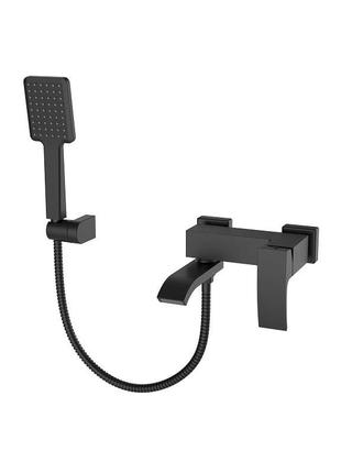 Змішувач для ванни з коротким виливом koer kb-41007-05 (колір чорний) (kr3455)