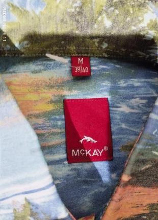 Стильная рубашка с коротким рукавом в принт бренда mckay4 фото