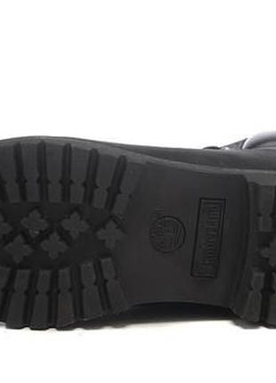 Черные ботинки тимберленд с мехом - n105102 фото