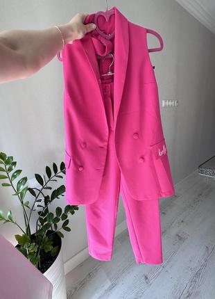 Розовый брусника костюм xs3 фото