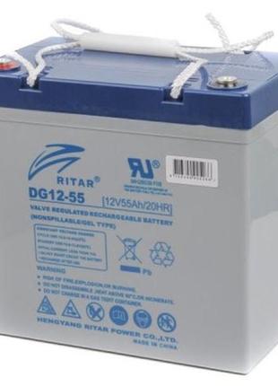 Батарея до дбж ritar gel dg12-55 12v-55ah (dg12-55)