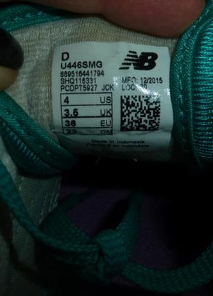 Р 36 кроссовки new balance 446 ,  стелька 23,5 см  eu 36 , uk 3,5 , наружный материал- кожа идеально5 фото