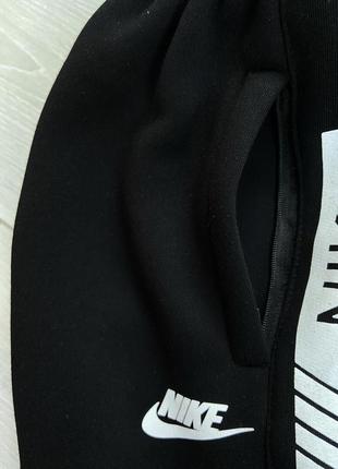 Підлітковий спортивний костюм nike на флісі для хлопчиків, дитячі утеплені костюми найк на підлітка 10-143 фото