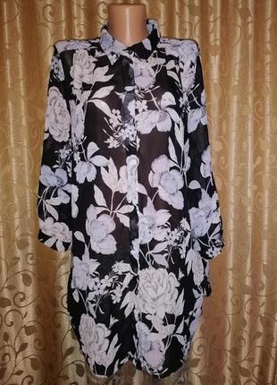 💜💜💜красивая легкая женская кофта, блузка 16 р. в цветочный принт dorothy perkins💜💜💜4 фото