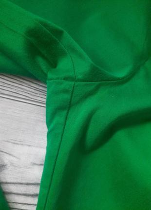 Брюки штаны коттон яркая зелень.2 фото