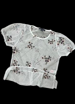 Прозрачна блуза-сітка