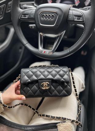 Мужская сумка chanel black gold1 фото