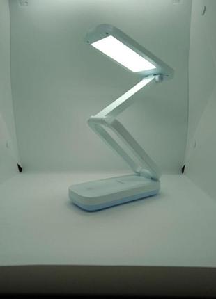 Настільна світлодіодна лампа km-6773 акумуляторна лампа