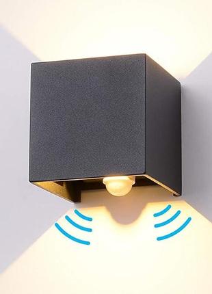Світлодіодний настінний світильник із датчиком руху — внутрішній/зовнішній світлодіодний 3000 к